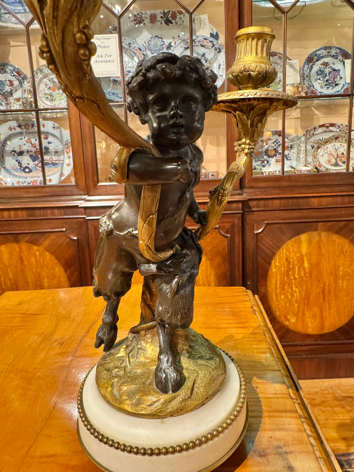 Pair of 19th Century French Candelabra After Clodion