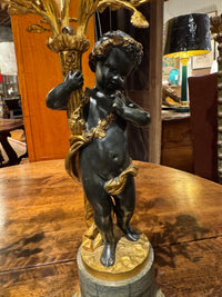 Pair of 19th Century Louis XVI Style Candelabra With Putti