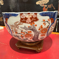 Japanese Imari Center Bowl on Stand