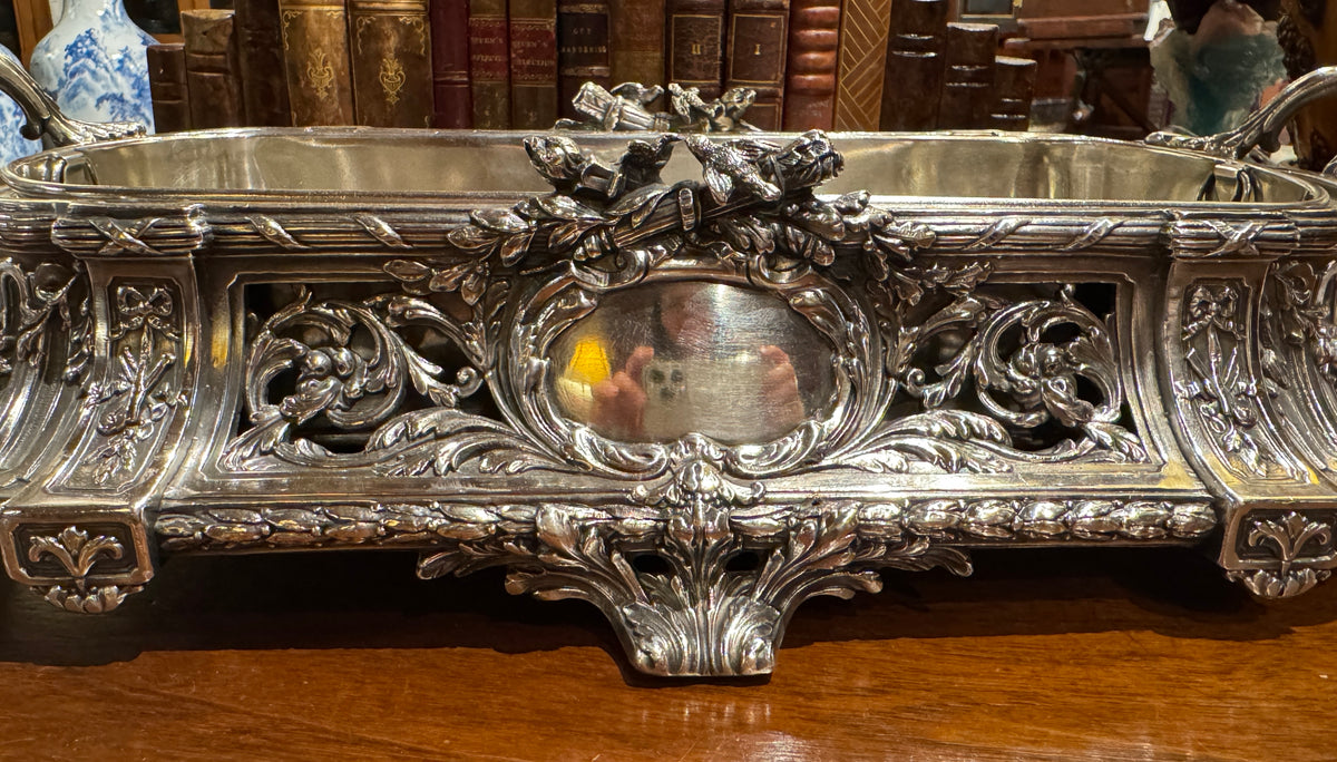 19th Century French Silverplate Jardiniere