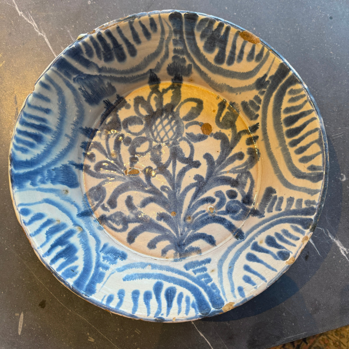 Antique Spanish Lebrillo Bowl