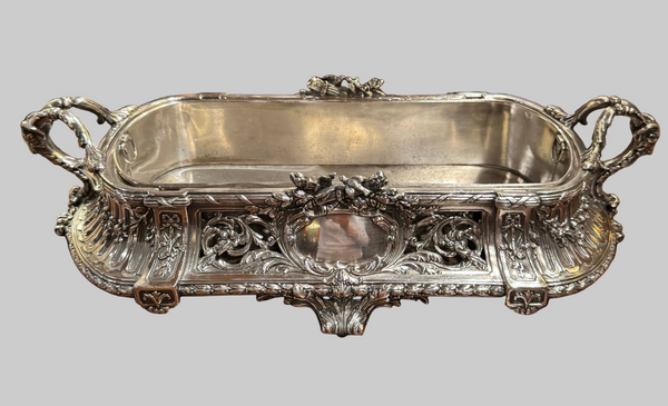 19th Century French Silverplate Jardiniere