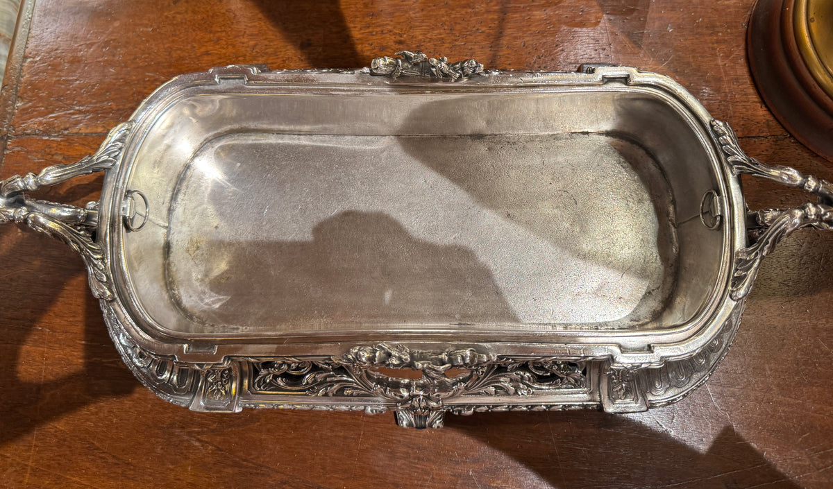 19th Century French Silverplate Jardiniere