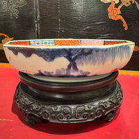 19th Century Japanese Ten Sided Imari Bowl on Stand