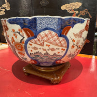 Japanese Imari Center Bowl on Stand