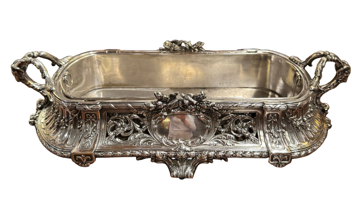 19th Century French Silverplate Jardiniere