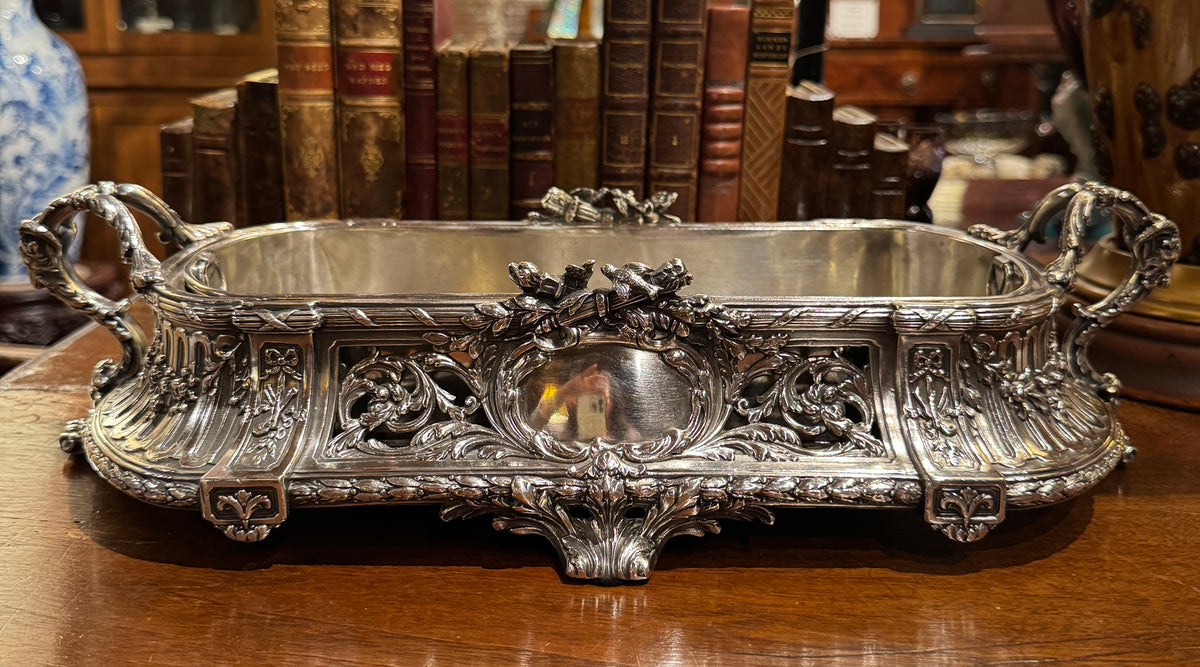 19th Century French Silverplate Jardiniere