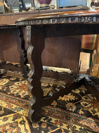 Pair 19th Century Spanish Demilune Console Tables
