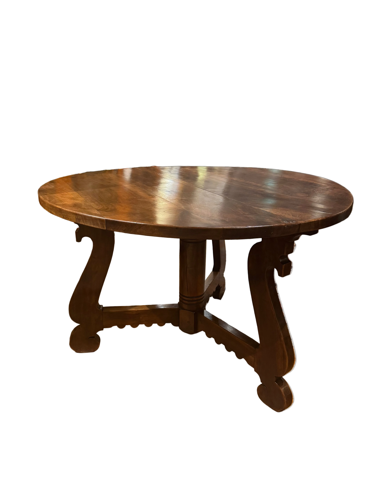 Late 19th Century Spanish Baroque Revival Walnut Center Table