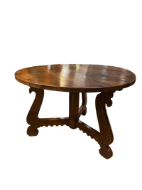 Late 19th Century Spanish Baroque Revival Walnut Center Table