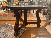 Late 19th Century Spanish Baroque Revival Walnut Center Table