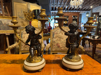 Pair of 19th Century French Candelabra After Clodion
