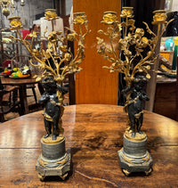 Pair of 19th Century Louis XVI Style Candelabra With Putti