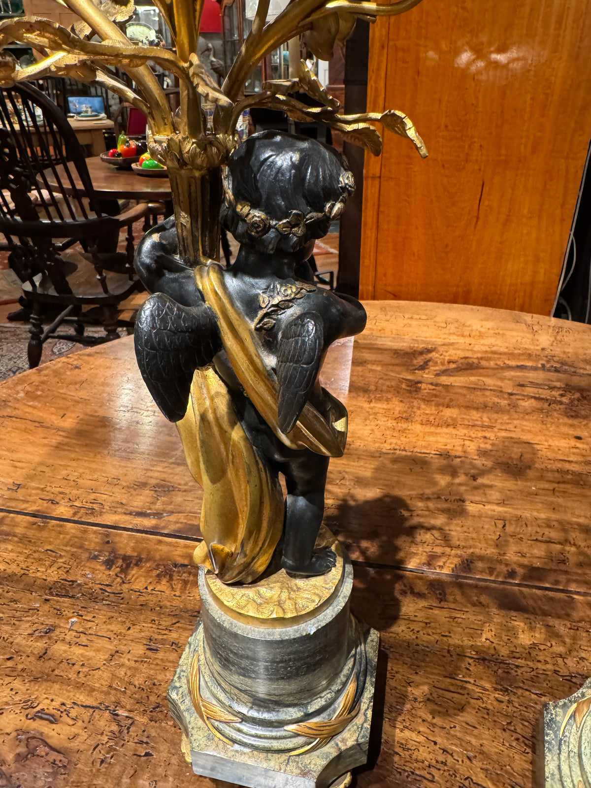 Pair of 19th Century Louis XVI Style Candelabra With Putti