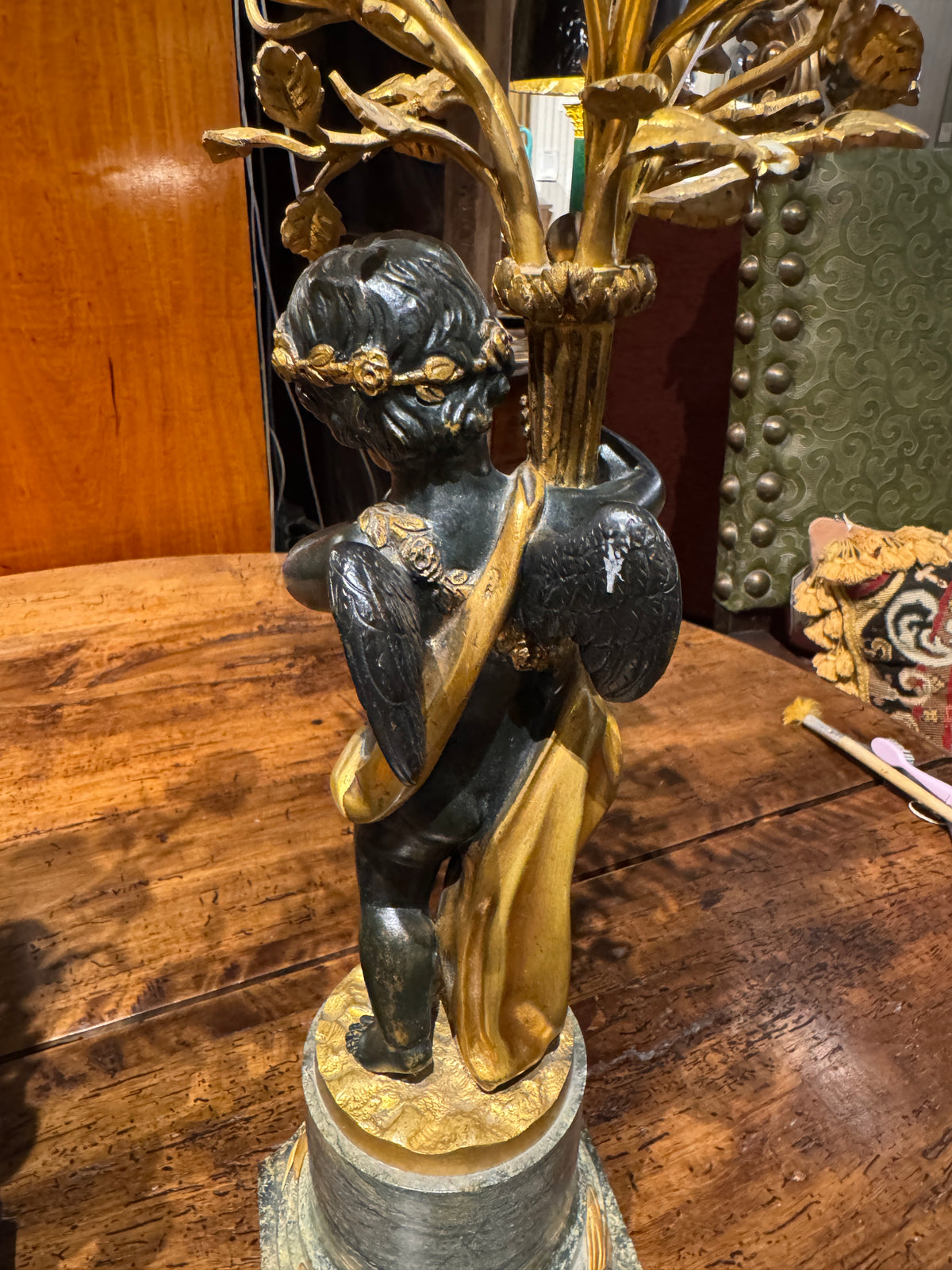 Pair of 19th Century Louis XVI Style Candelabra With Putti