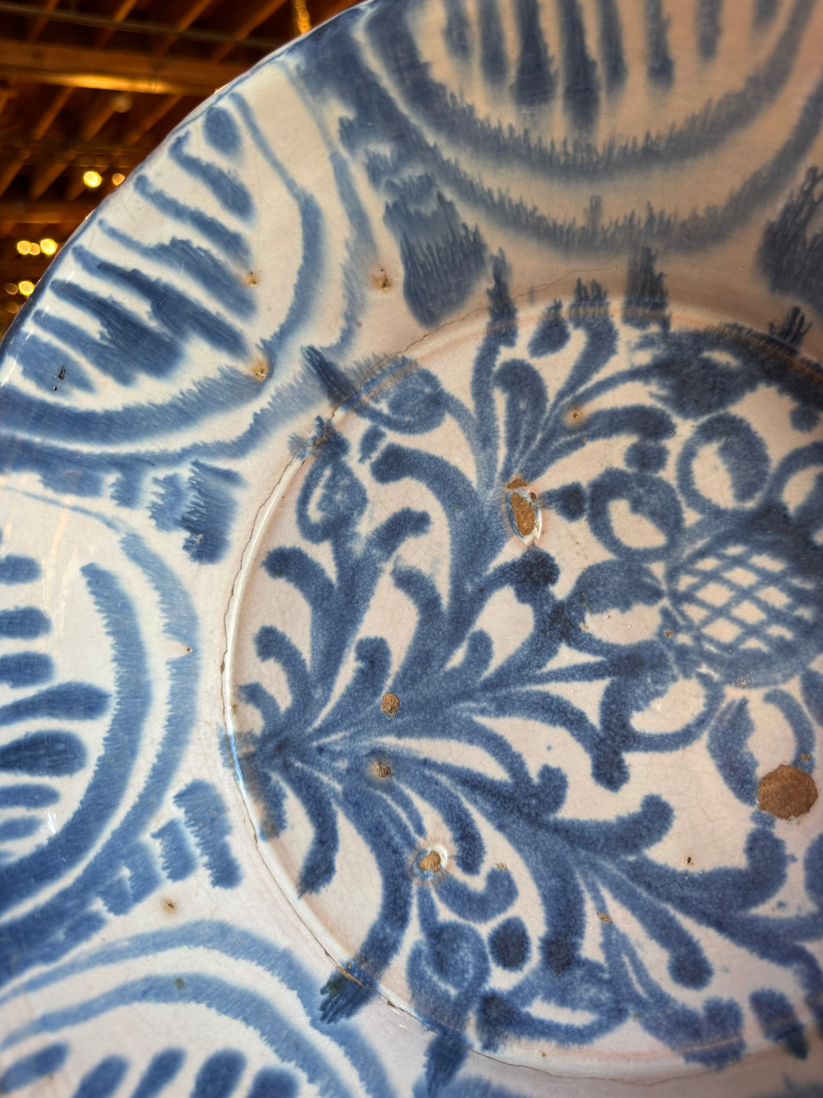 Antique Spanish Lebrillo Bowl