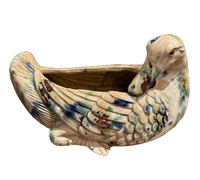 Vintage Majolica Goose Jardiniere