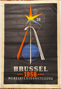 Brussels 1958 Vintage Poster