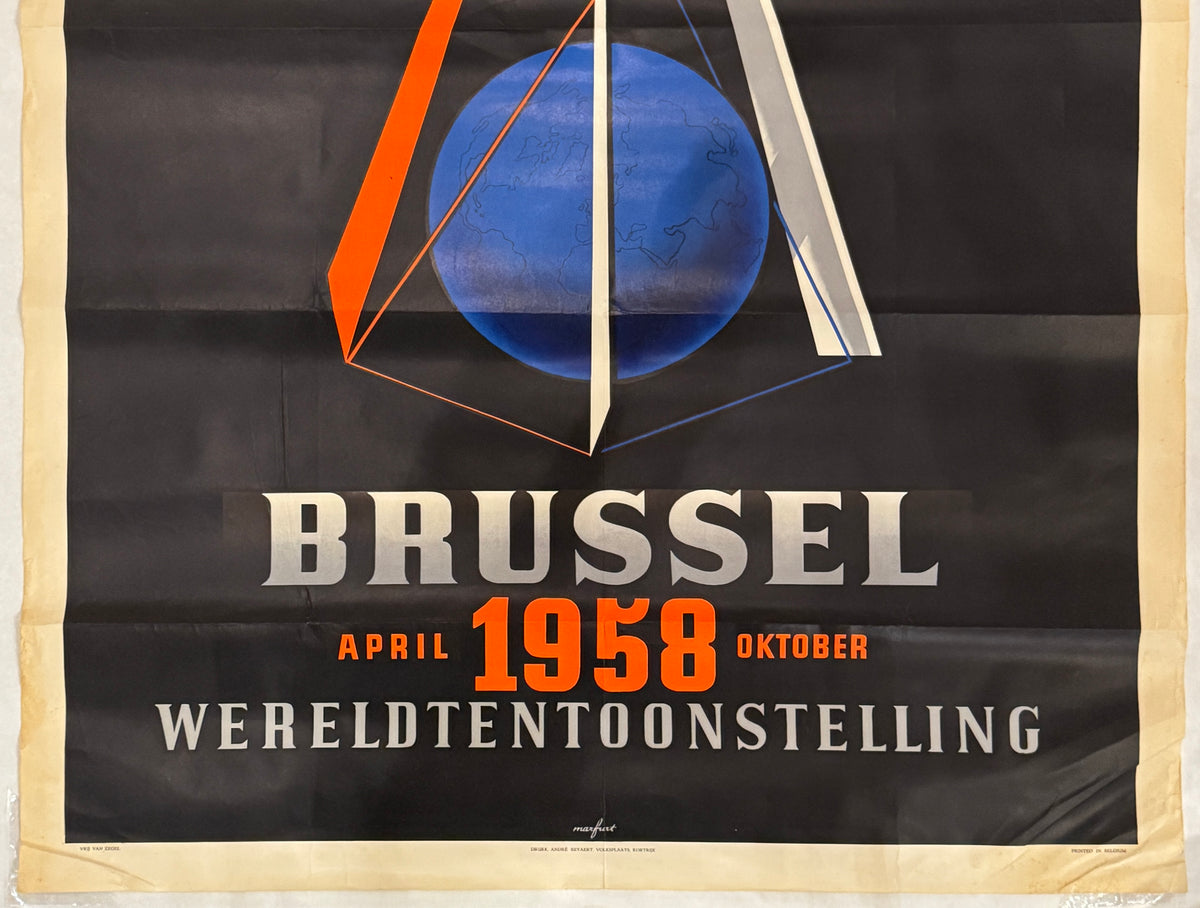 Brussels 1958 Vintage Poster