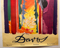 Davos, Switzerland Vintage Poster