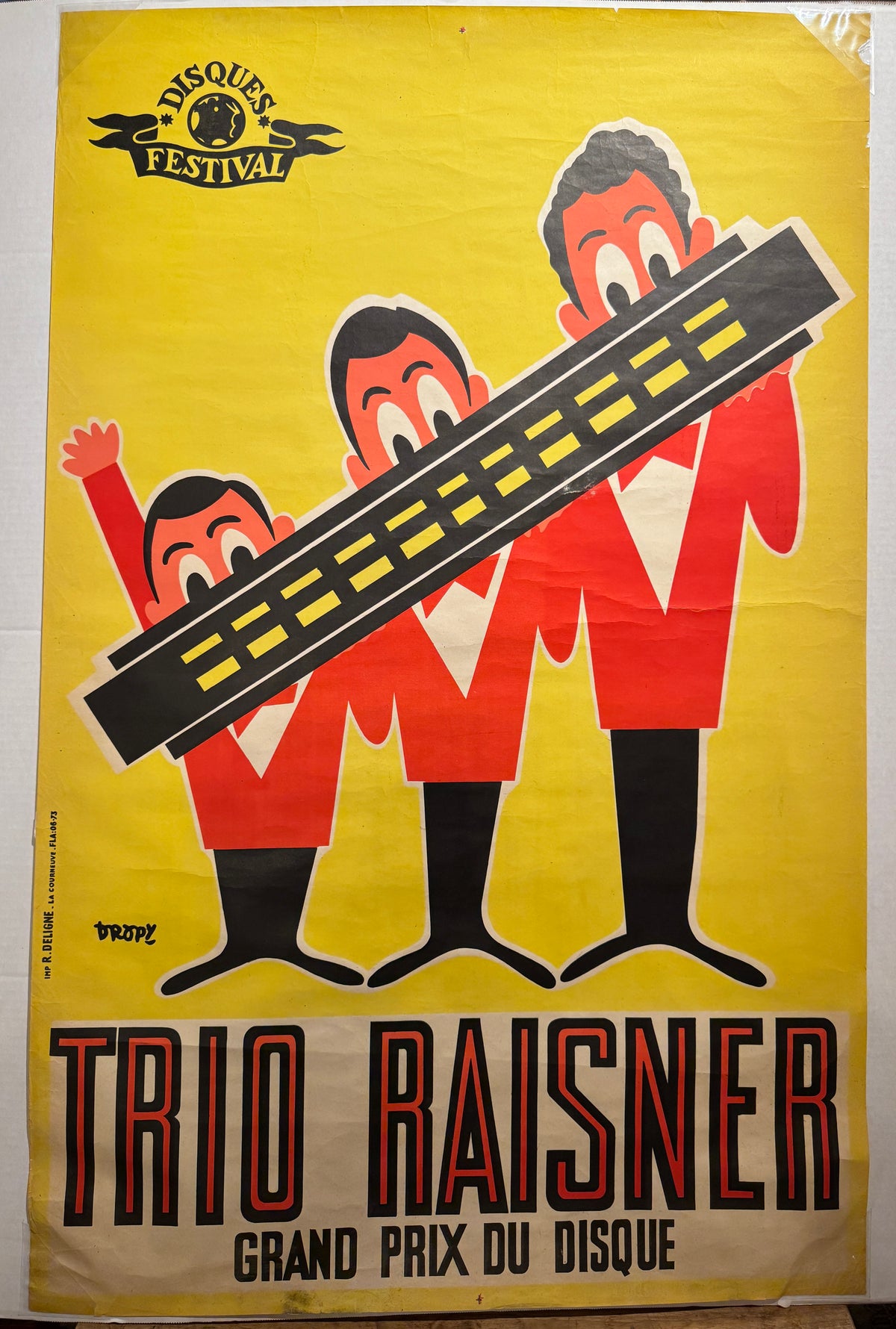 Disques Festival Vintage Poster