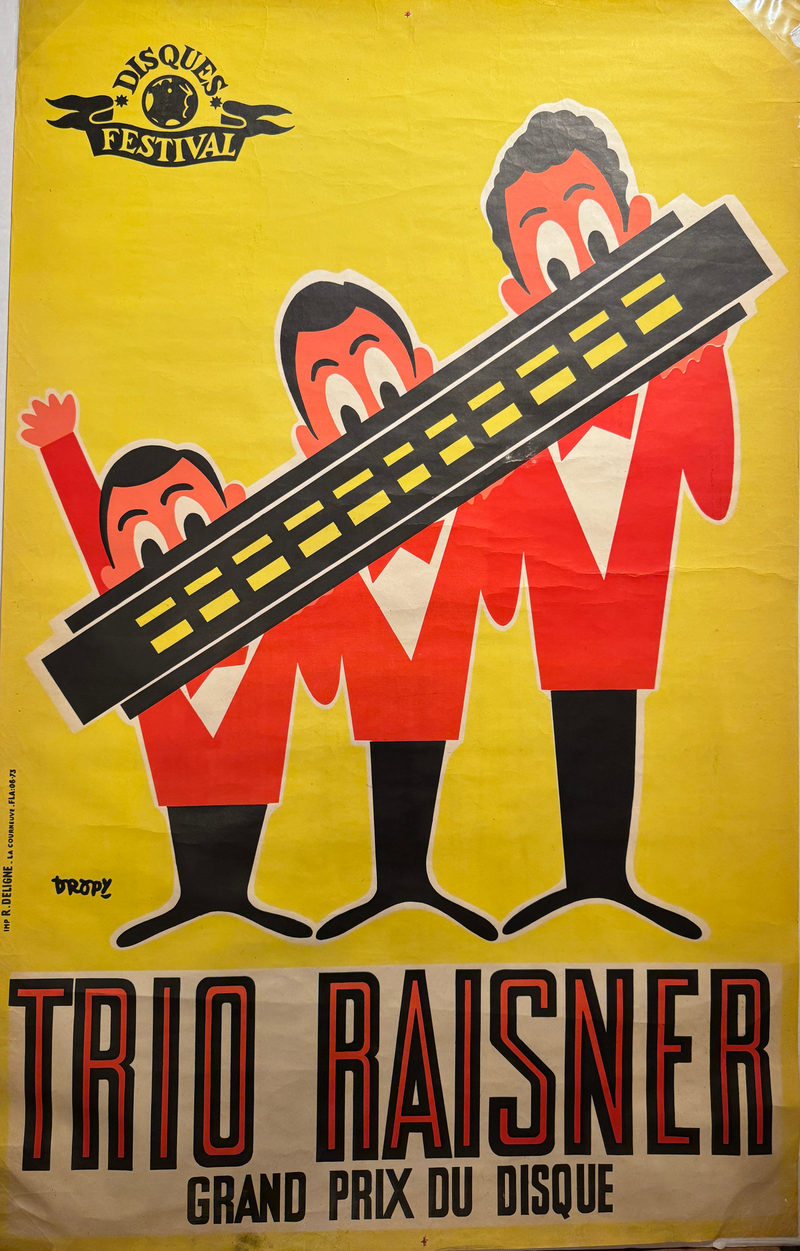 Disques Festival Vintage Poster