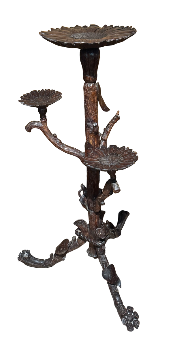Late 19th Century Black Forest Sunflower Plant Stand