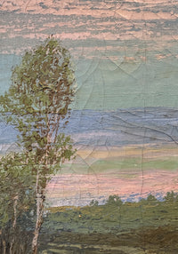 Country Landscape Oil on Canvas Painting by Franz Strahalm