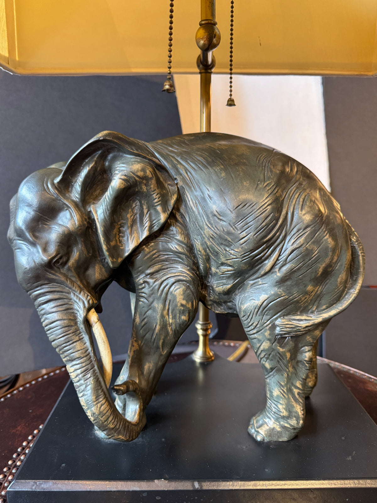 Vintage Elephant Lamp