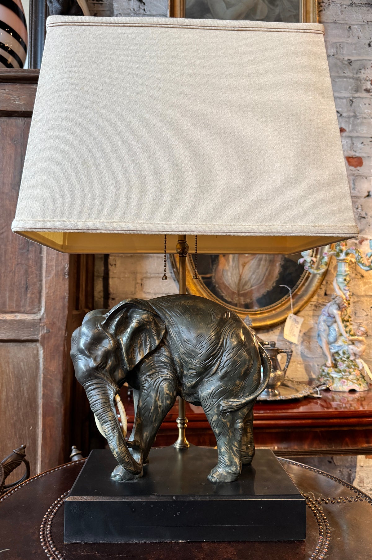 Vintage Elephant Lamp