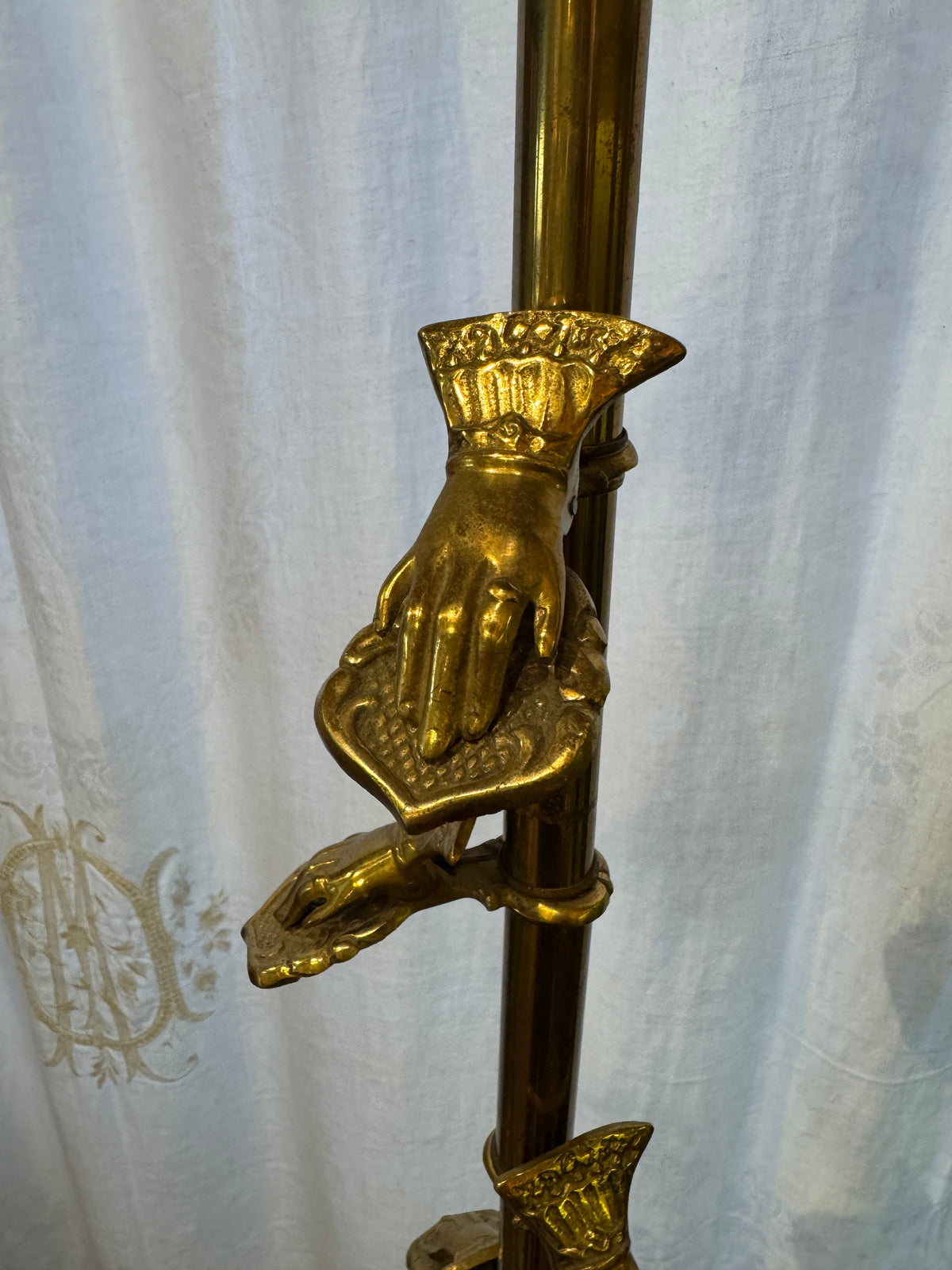 Brass Retail Glove Display Stand
