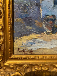 "Gypsy Camp," Post Impressionist Painting by Eugene Van Mierlo
