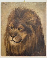 19th century French Lion Portrait