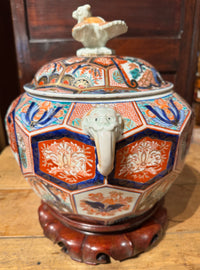 19th Century Japanese Imari Decagonal Lidded Jar
