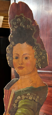 Antique English Carved and Painted Dummy Board