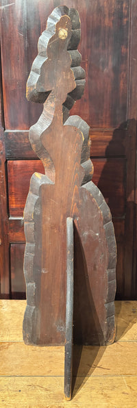 Antique English Carved and Painted Dummy Board