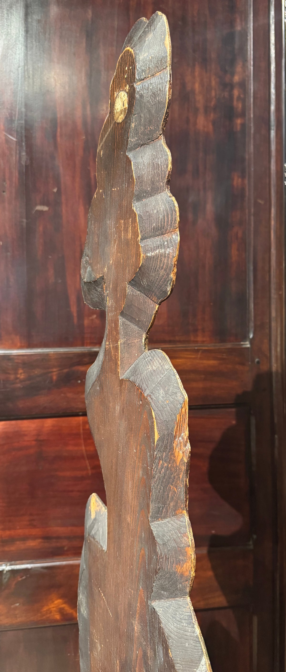 Antique English Carved and Painted Dummy Board