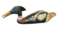 Mid 20th Century Merganser Style Duck Decoy