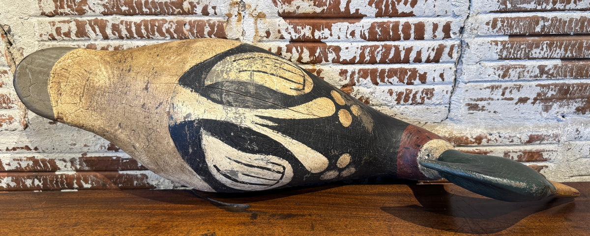 Mid 20th Century Merganser Style Duck Decoy