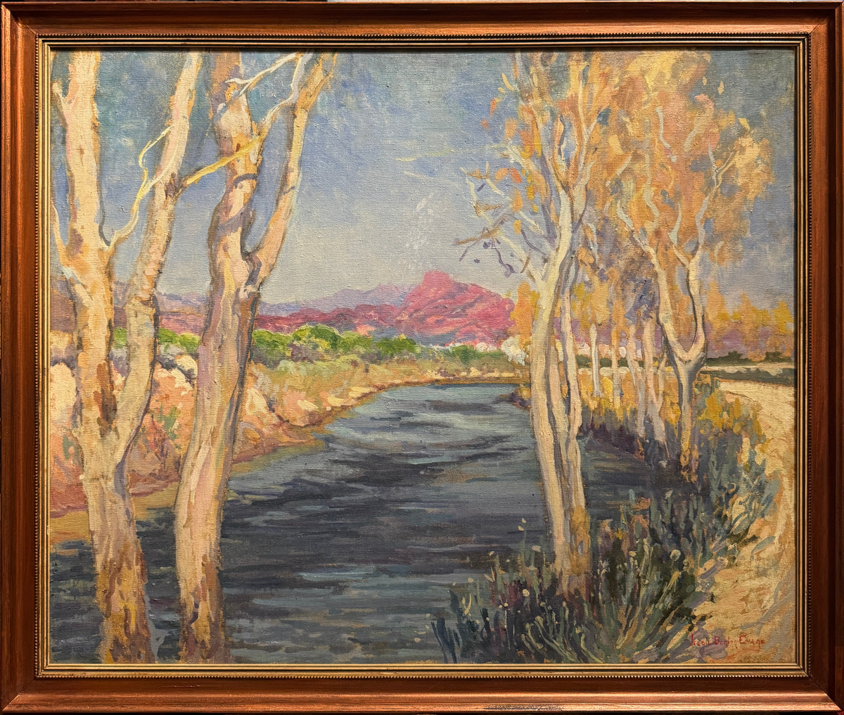 River Valley Landscape by Jessie Benton Steese Evans
