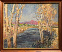 River Valley Landscape by Jessie Benton Steese Evans