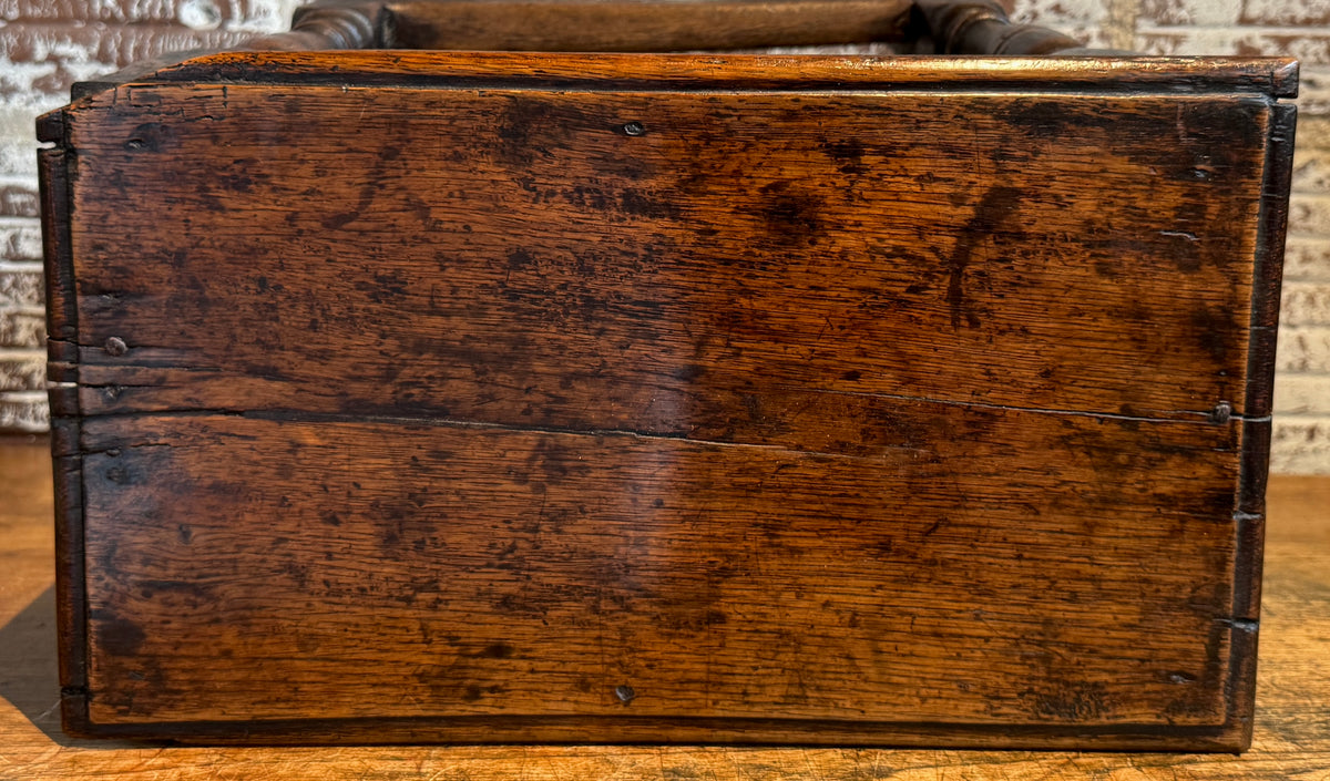 Rare 17th Century Charles II English Oak Joint stool