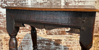 Rare 17th Century Charles II English Oak Joint stool