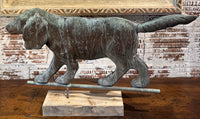Vintage American Copper Hunting Dog Weathervane