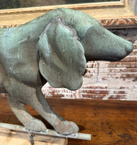 Vintage American Copper Hunting Dog Weathervane