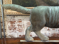 Vintage American Copper Hunting Dog Weathervane