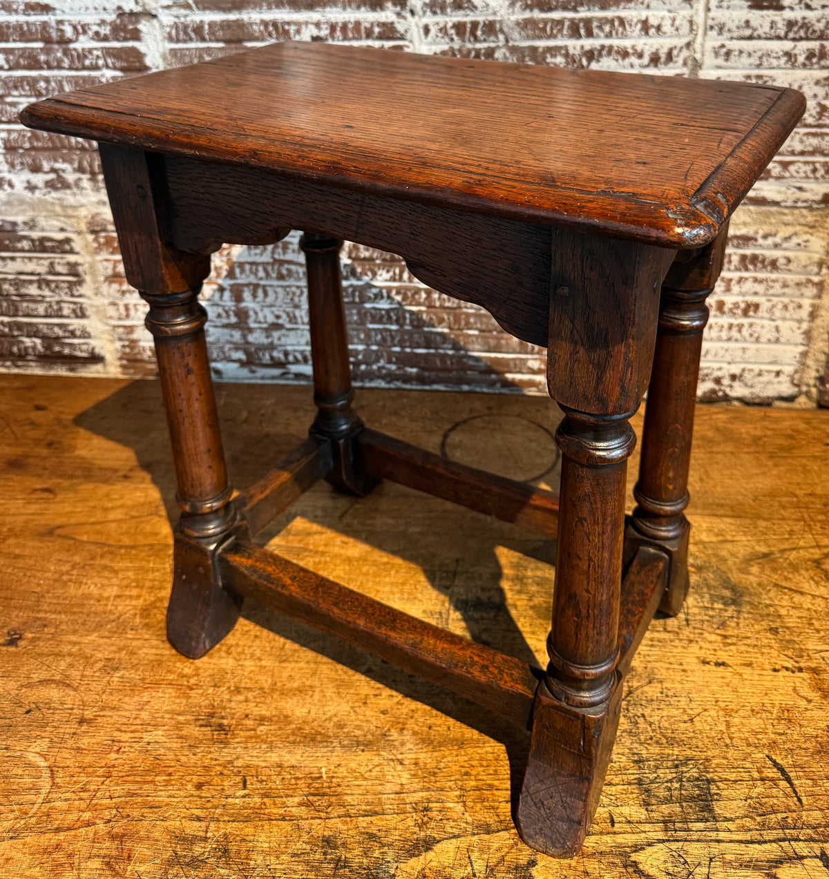 Late 19th Century English Revival Joint Stool