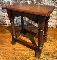 Late 19th Century English Revival Joint Stool