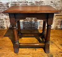 Late 19th Century English Revival Joint Stool