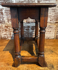 Late 19th Century English Revival Joint Stool
